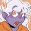 My avatar, a purple little guy with white hair