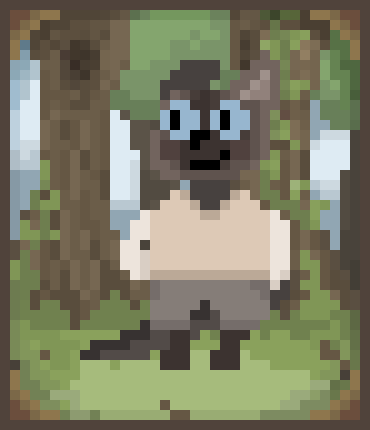Oscar in the woods
